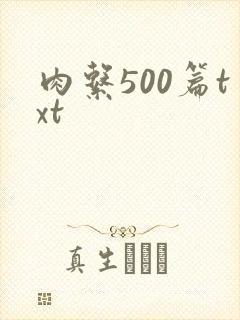 肉系500篇txt
