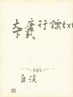 大唐行镖txt下载