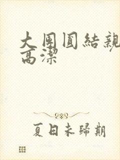 大团圆结亲情会高洁