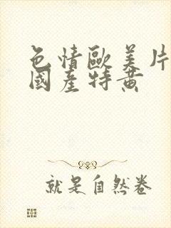 色情欧美片午夜国产特黄