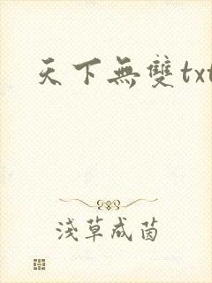 天下无双txt