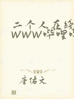 二个人在线观看WWW哔哩哔哩