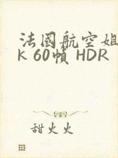 法国航空姐 4k 60帧 HDR