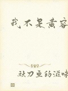 我不是黄容