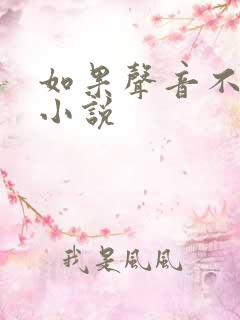 如果声音不记得小说