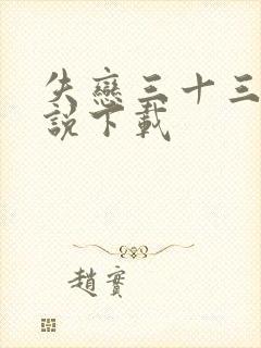 失恋三十三天小说下载