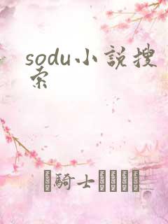 sodu小说搜索
