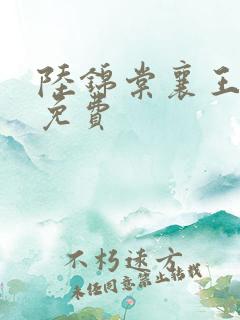 陆锦棠襄王全文免费