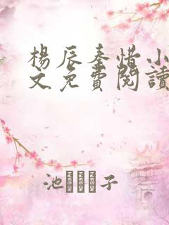 杨辰秦惜小说全文免费阅读完整版