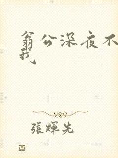 翁公深夜不停要我