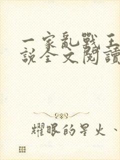 一家乱战王芳小说全文阅读