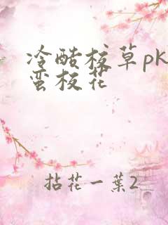 冷酷校草pk野蛮校花