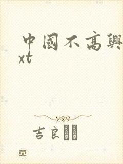 中国不高兴 txt