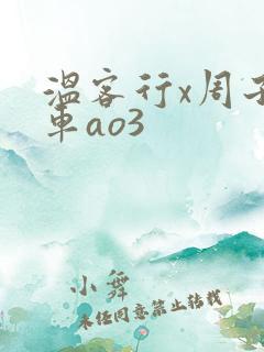 温客行x周子舒车ao3