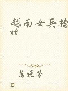 越南女兵档案txt