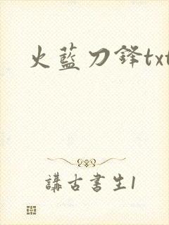 火蓝刀锋txt