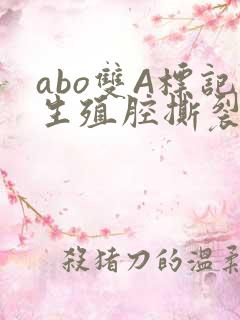 abo双A标记生殖腔撕裂