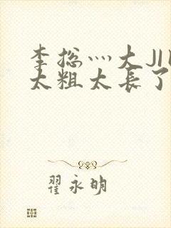 李总灬大JI巴太粗太长了