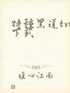 特种黑道txt下载