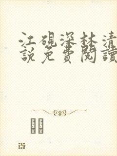 江砚深林清浅小说免费阅读