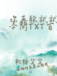 你再躲试试BY今闲TXT百度网盘