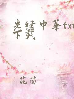 光绪中华txt下载