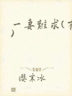 一妻难求(有肉)