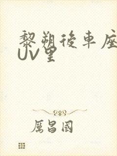 黎朔后车座上SUV里