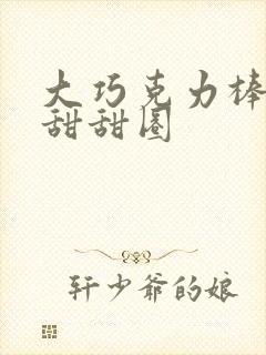 大巧克力棒c小甜甜圈