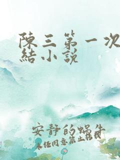 陈三第一次干白结小说