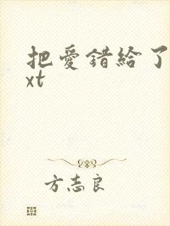 把爱错给了你txt