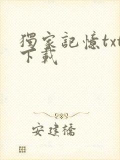 独家记忆txt下载