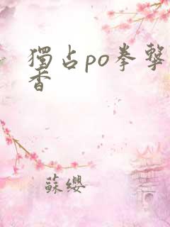 独占po拳击书香