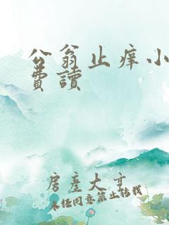 公翁止痒小说免费读