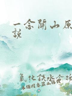 一念关山原著小说