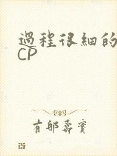 过程很细的开车CP