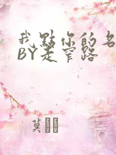 我点你的名了吗BY走窄路