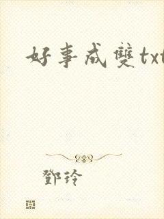 好事成双txt