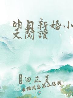明日新婚小说全文阅读
