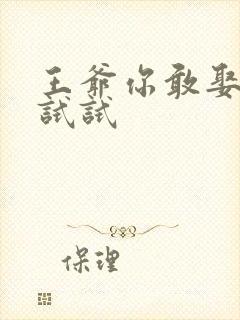 王爷你敢娶小三试试