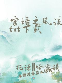 官场之风流人生txt下载