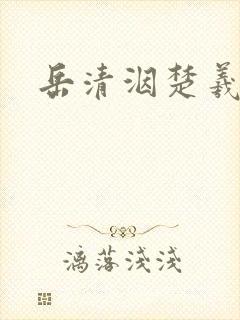 岳清洇楚羲小说