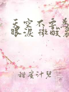 天空不要为我掉眼泪 微酸袅袅