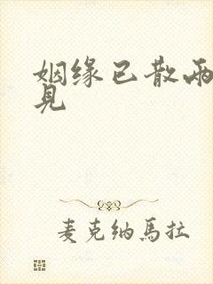 姻缘已散两不相见