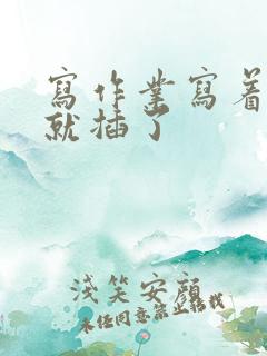 写作业写着写着就插了