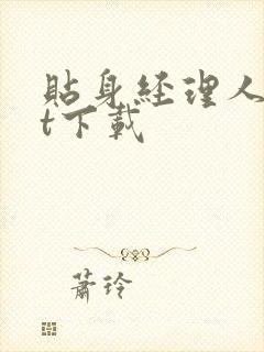 贴身经理人txt下载