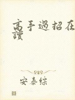 高手过招在线阅读