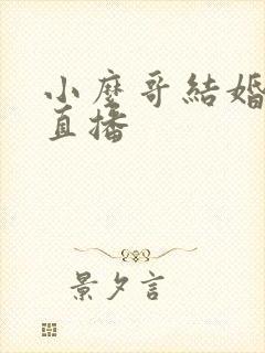 小么哥结婚视频直播