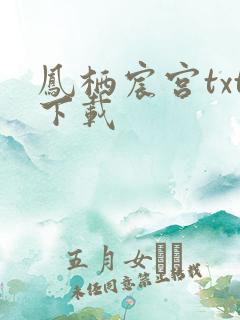 凤栖宸宫txt下载