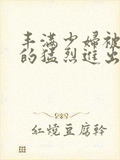 丰满少妇被粗大的猛烈进出小说